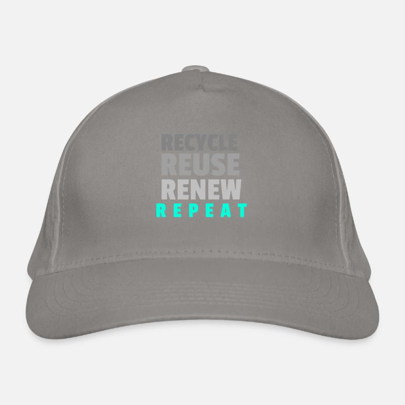 Recycle Reuse Renew Repeat Organic Baseball Cap