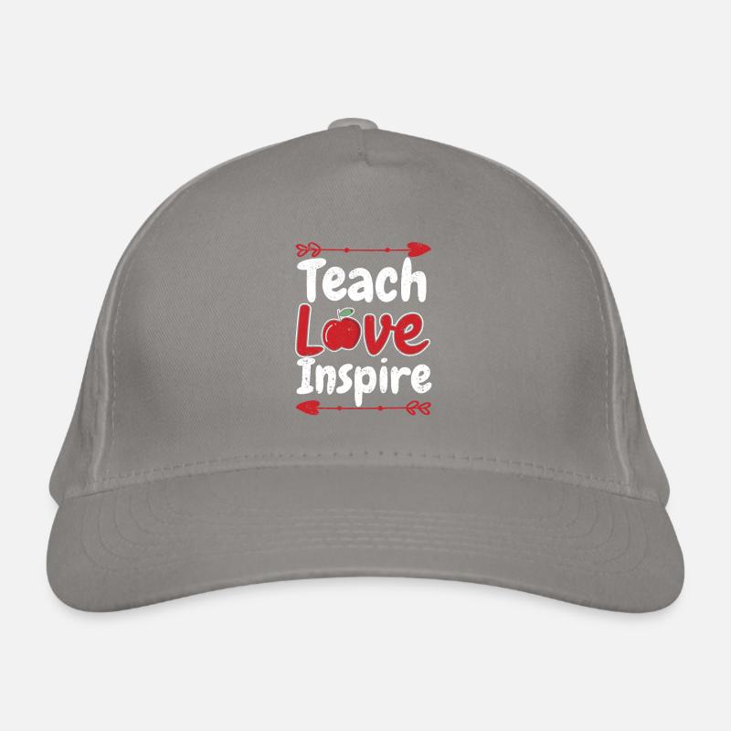 Teaching Love Inspire Teaching School Kindergarten Organic Baseball Cap