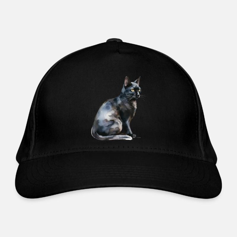 Chat Sorcier – Mysticisme à l’aquarelle Casquette classique bio