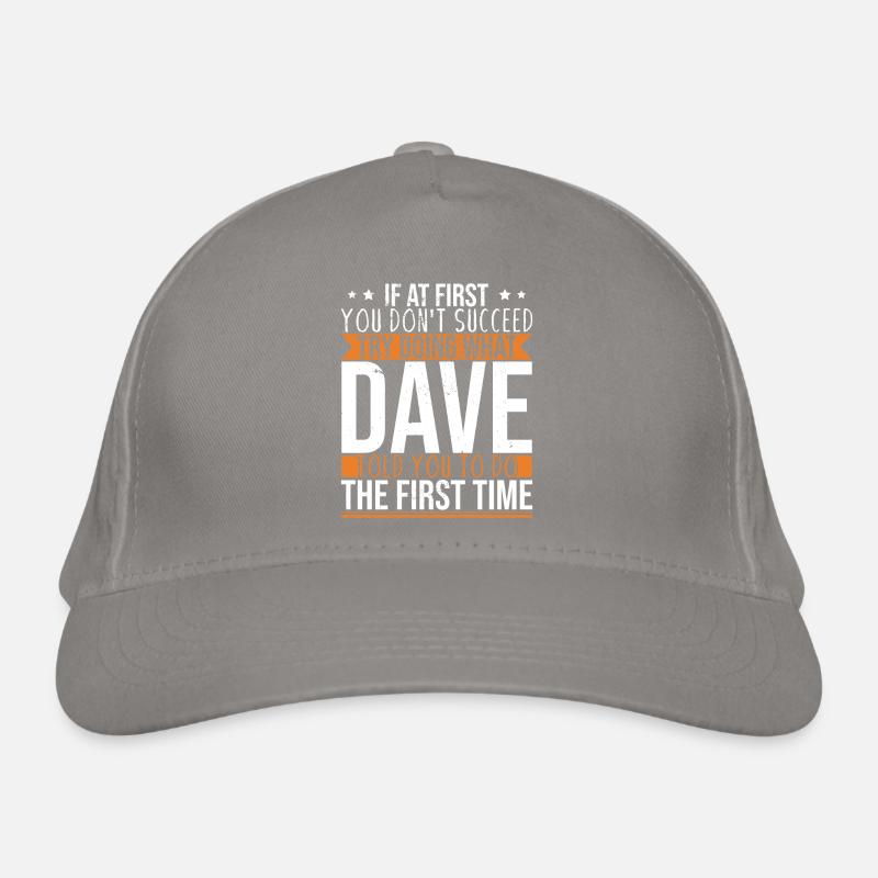 Lustiger Dave-Spruch Bio-Baseballkappe