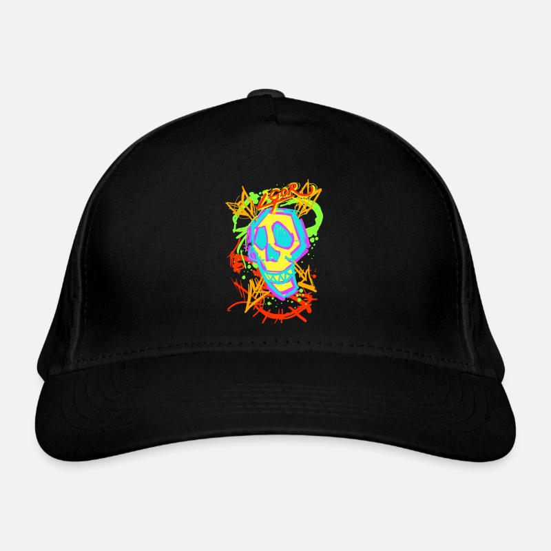 L.Gor Totenkopf Totenschädel Modern Bio-Baseballkappe