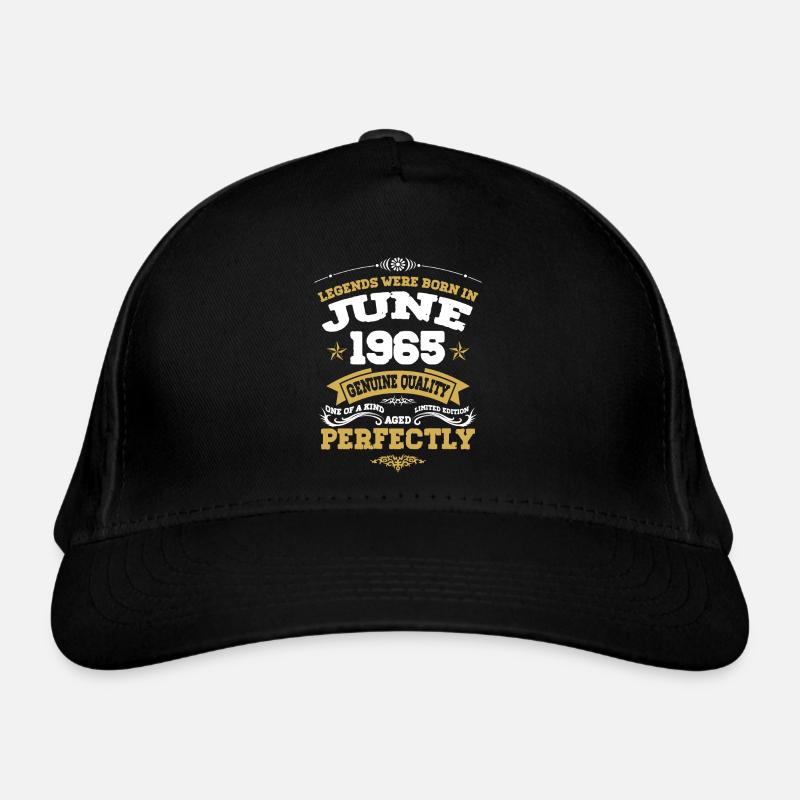 Vintage Aged To Perfection Juni 1965 Bio-Baseballkappe