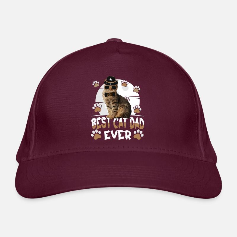 Bester Katzenvater aller Zeiten TShirt Bio-Baseballkappe