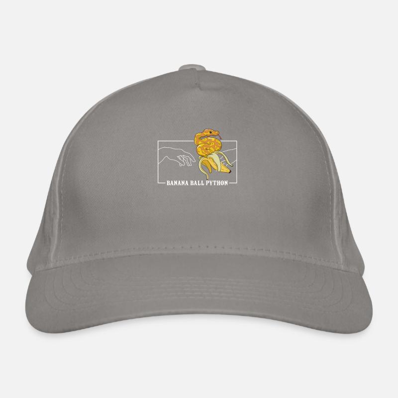 Michelangelo Creation of Adam Banana Ball Python Organic Baseball Cap