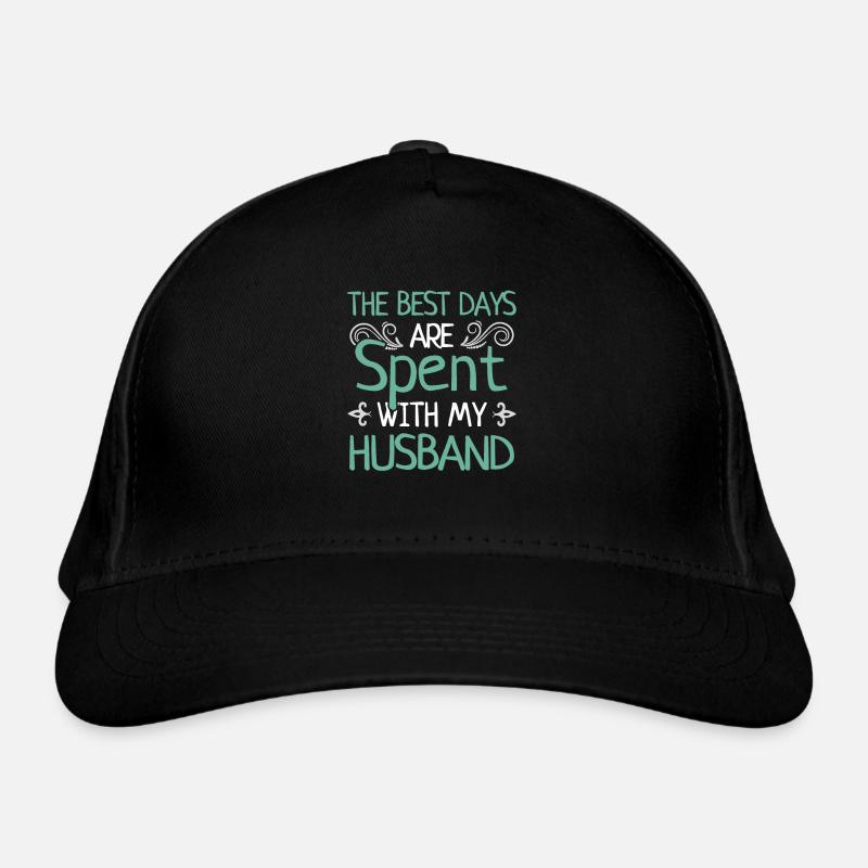 Beste Tage Mit Ehemann Heiraten Ehepaar Geschenk Bio-Baseballkappe