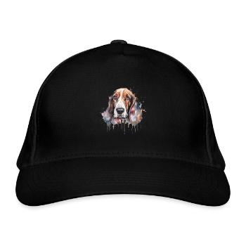 Basset Hound - Casquette classique bio - noir - Devant