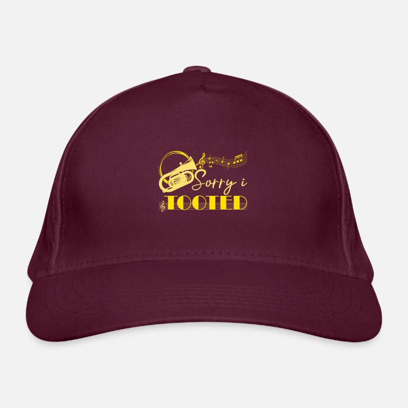 Sorry I Tooted Baritone Player Gift Idea Organic Baseball Cap