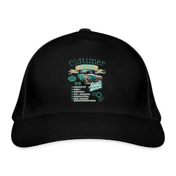 Oldtimer Motiv Jahrgang 1935 Geburtstag Geschenk - Bio-Baseballkappe - Schwarz - Vorne