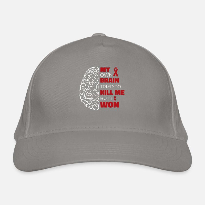 My own brain tried to kill me, Organic Baseball Cap