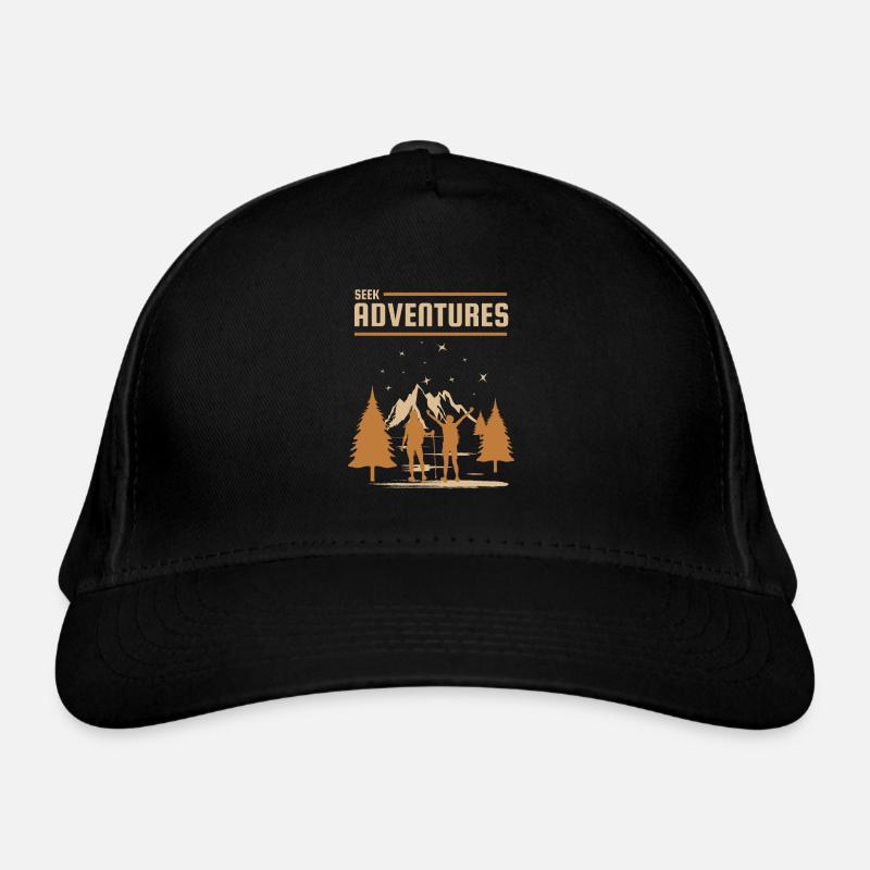 Seek Adventures Hiking Trekking Mountain Hiking Organic Baseball Cap