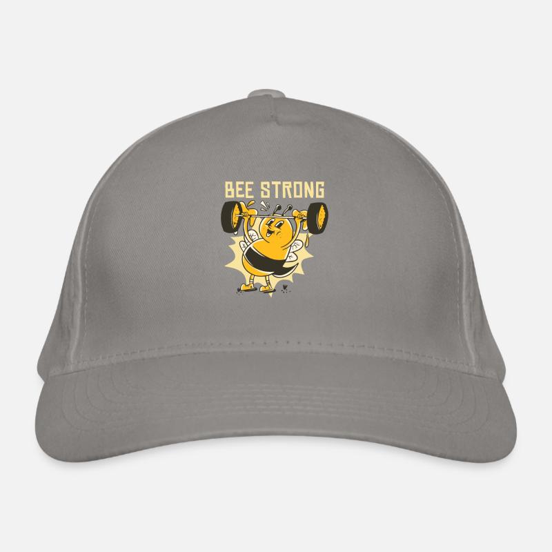 Bee Strong Gym Honeybee Bumblebee Organic Baseball Cap