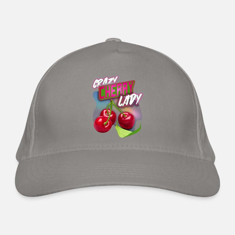 Crazy Cherry-Fruit Kirsche lustiger Spruch Bio-Baseballkappe