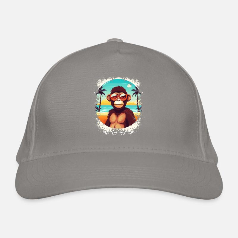 Beach Breeze and Monkey Ease: Cool Summer Fun Organic Baseball Cap