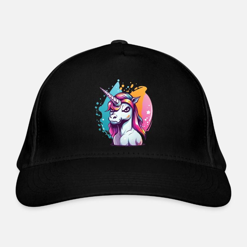 Grumpy Einhorn Bio-Baseballkappe