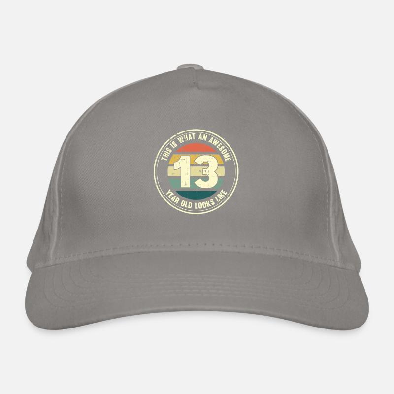 13. Geburtstag so sieht man mit 13 Retro Geschenk Bio-Baseballkappe