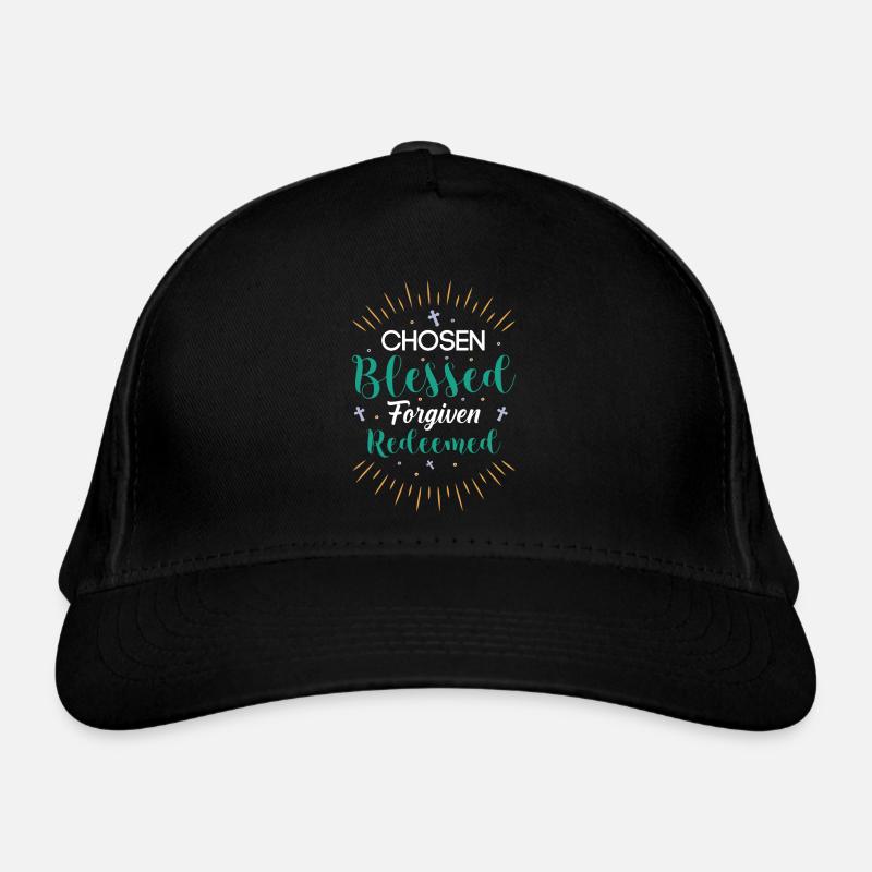 Chosen Forgiven Redeemed Organic Baseball Cap