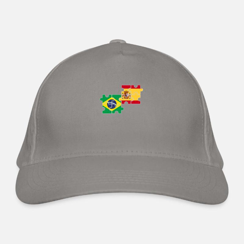 Brésil Espagne Drapeau Espagnol Brésilien Casquette classique bio