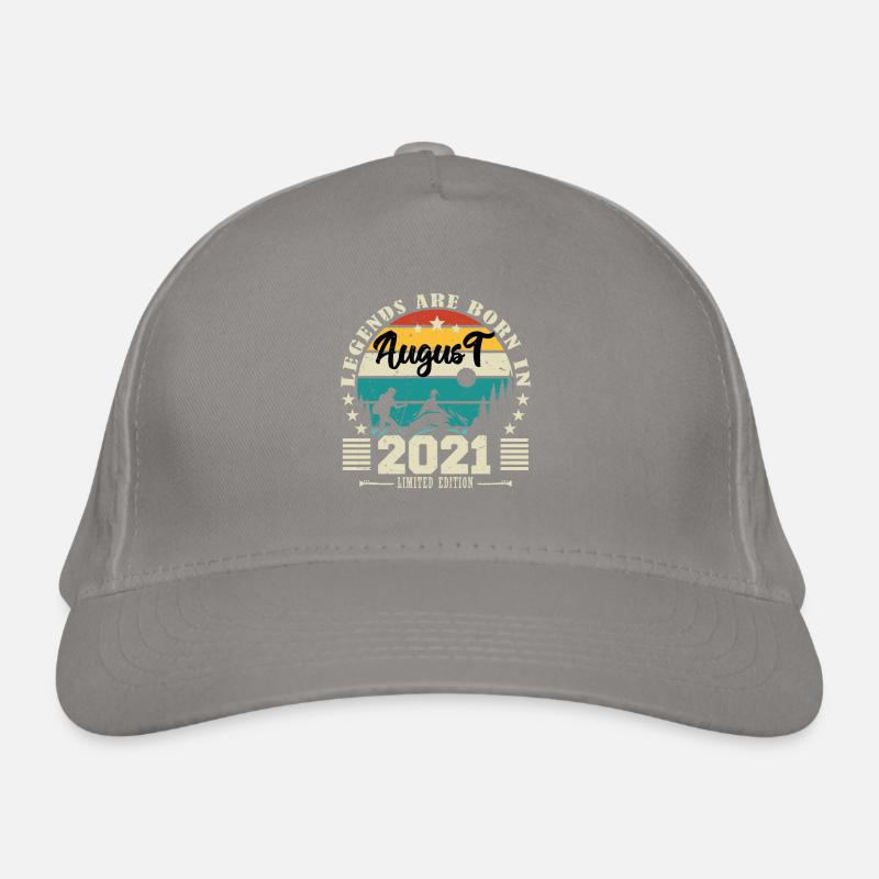 August 2021. Birthday gift August 2021. August Organic Baseball Cap