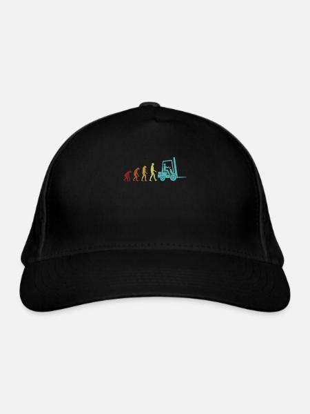 Forklift Evolution All-terrain forklift telehandler - Organic Baseball Cap - black - Front