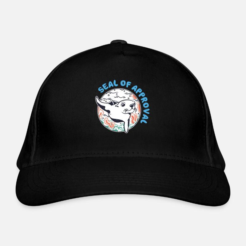 Sceau d’approbation drôle - Casquette classique bio - noir