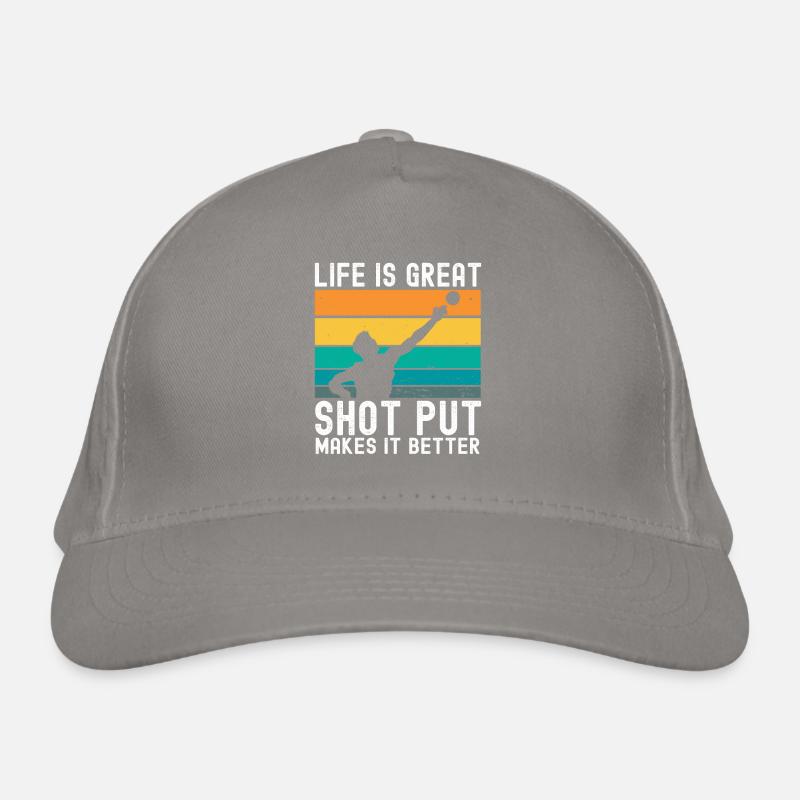 Shot Put Throwing Athletics Organic Baseball Cap