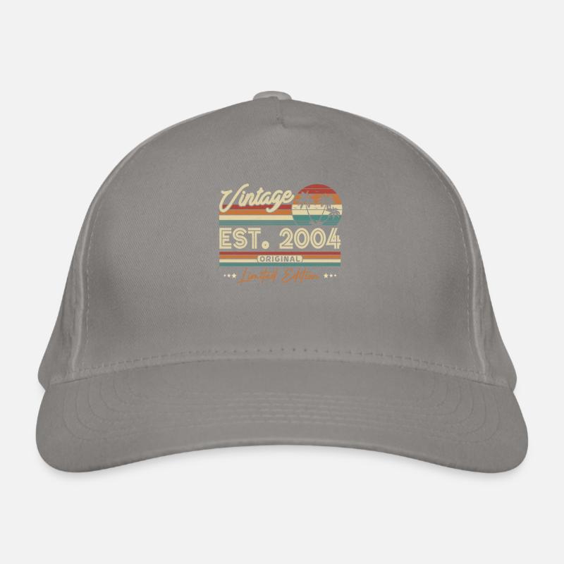 Vintage gift 2004, 19/20 years Organic Baseball Cap