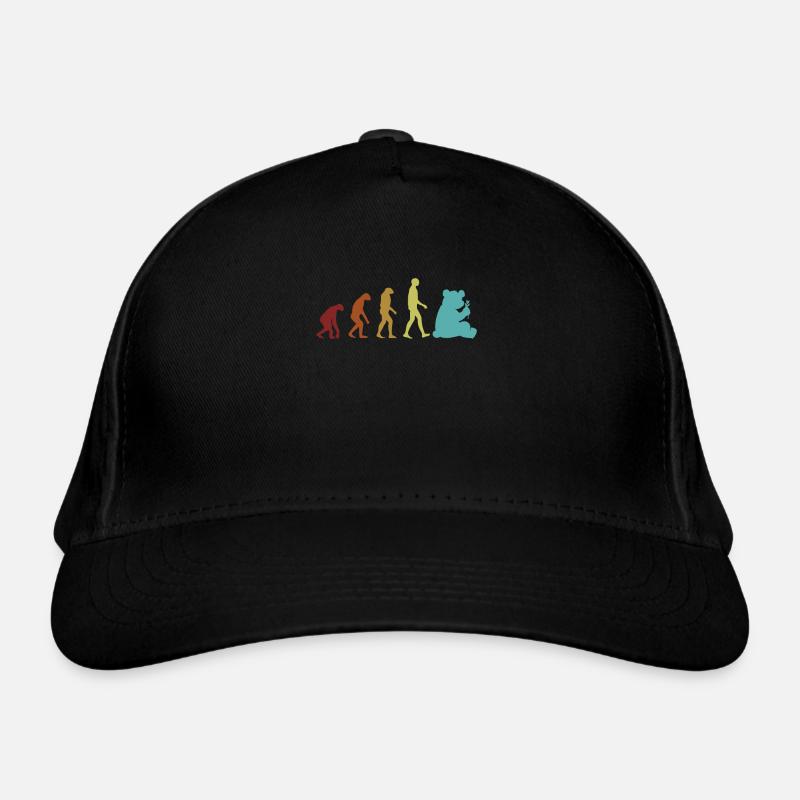 Panda Evolution Panda Bear Friend Lover Giant Organic Baseball Cap