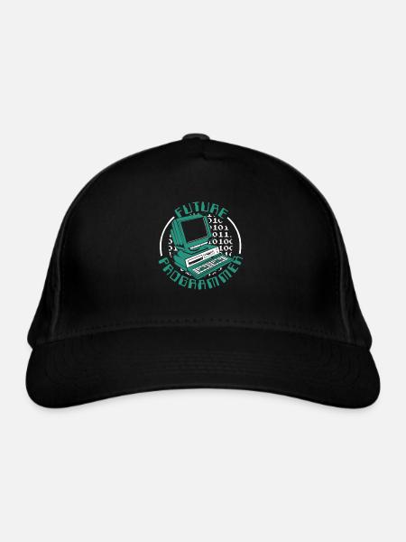 Futur programmeur Ingénieur logiciel Développeur - Casquette classique bio - noir - Devant