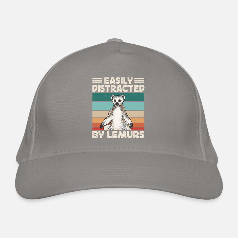 Lémurien à queue annelée Casquette classique bio