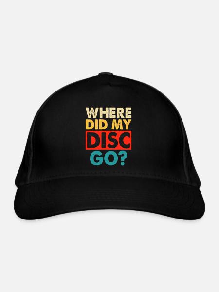 Discgolf Disc Golf - Casquette classique bio - noir - Devant