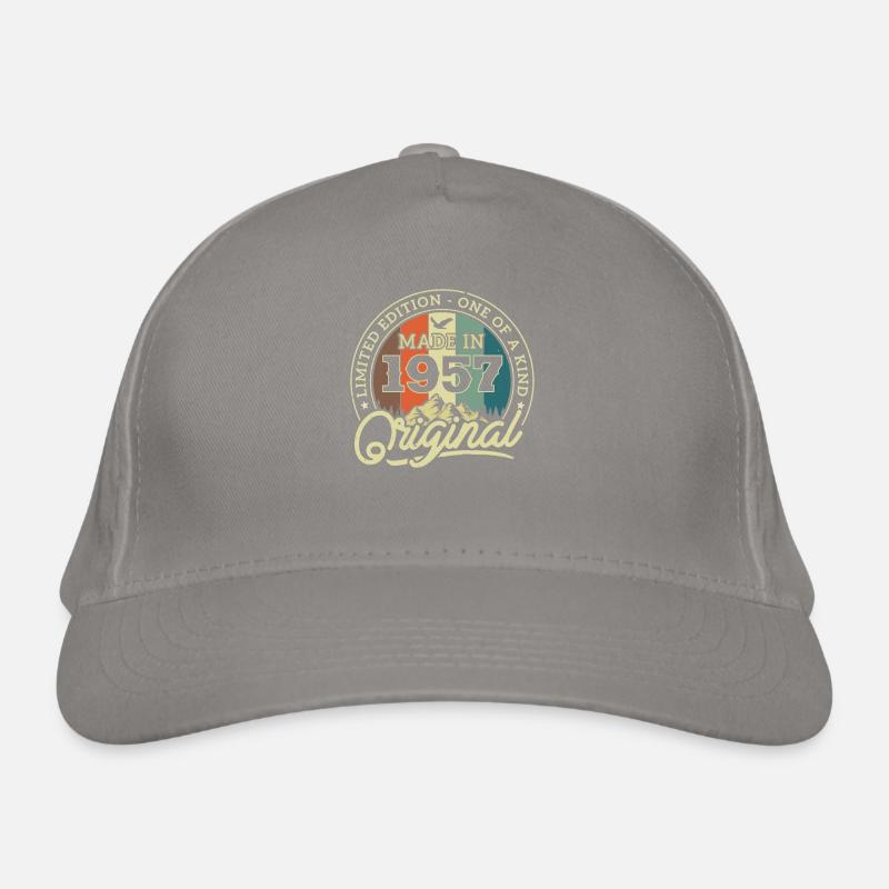 Nostalgic birthday present 1957 Organic Baseball Cap