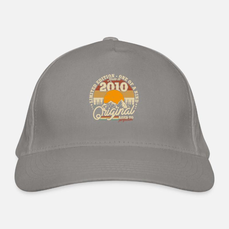 Vintage 2010 Birthday Gift Organic Baseball Cap
