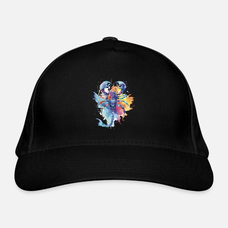 I AM ♏️ SCORPIO ♏️ - Bio-Baseballkappe - Schwarz