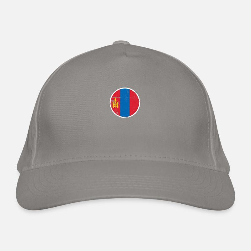 Mongolei Vintage Mongolische Flagge Mongole Bio-Baseballkappe