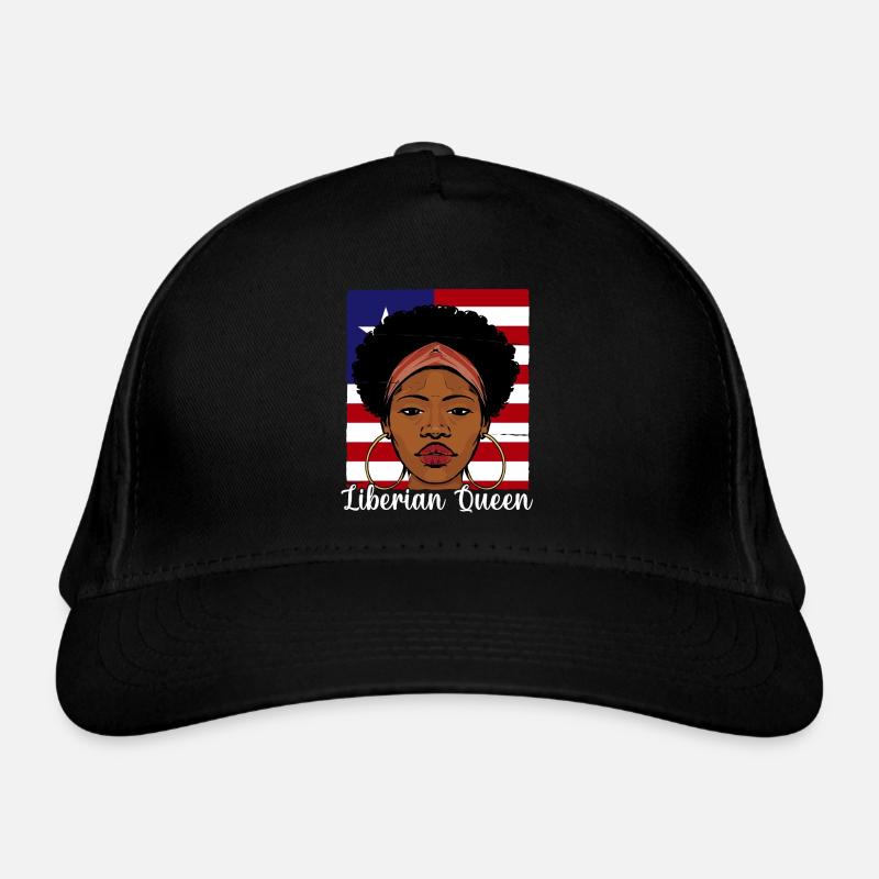 Drapeau du Libéria Libériens - Casquette classique bio - noir