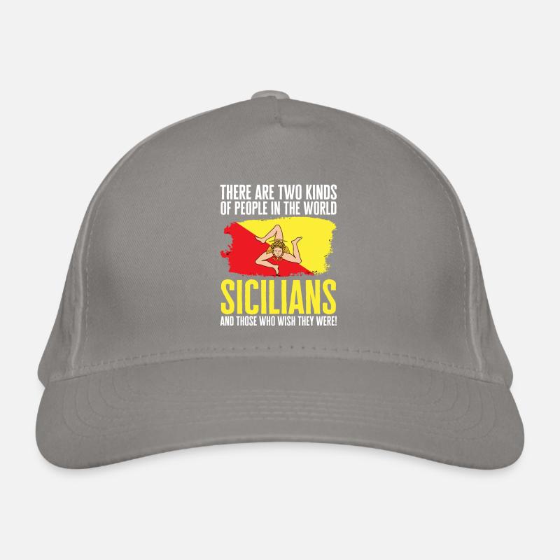 Sicily Flag Italy Sicily Organic Baseball Cap