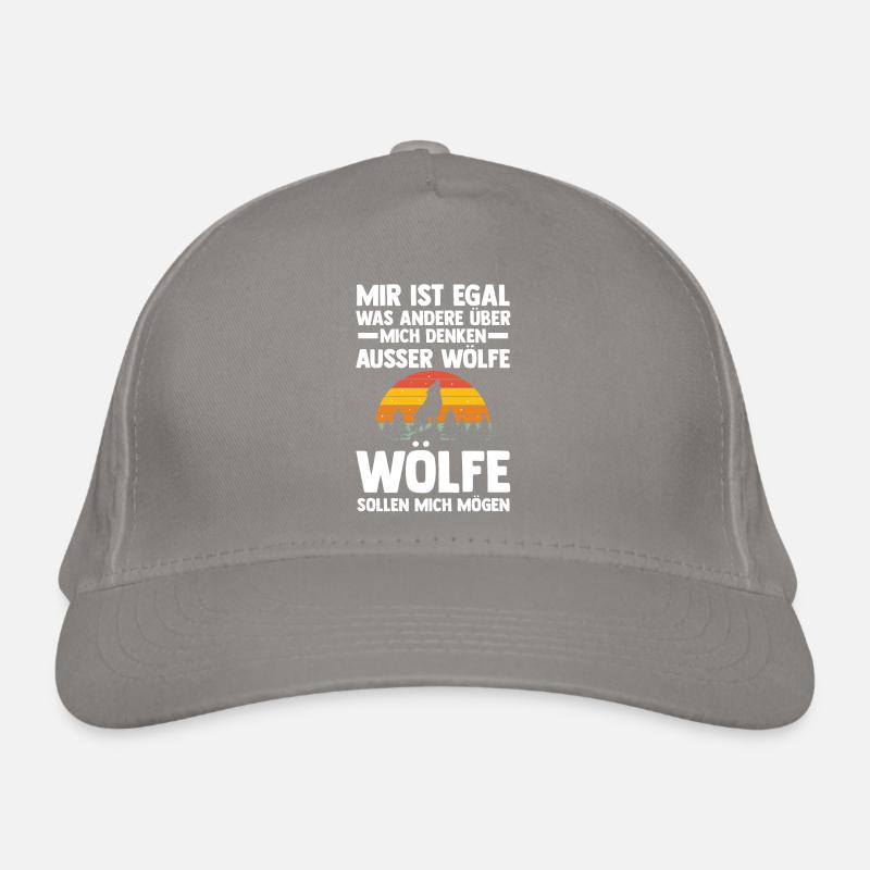 Tier Waldtier Wolf Bio-Baseballkappe