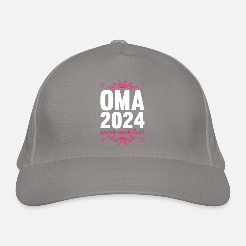 Werdende Oma 2024 Bio-Baseballkappe