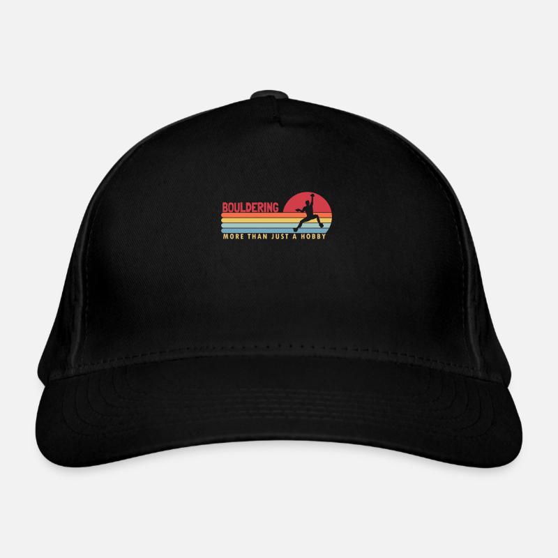 Bouldering more than a hobby climbing Organic Baseball Cap
