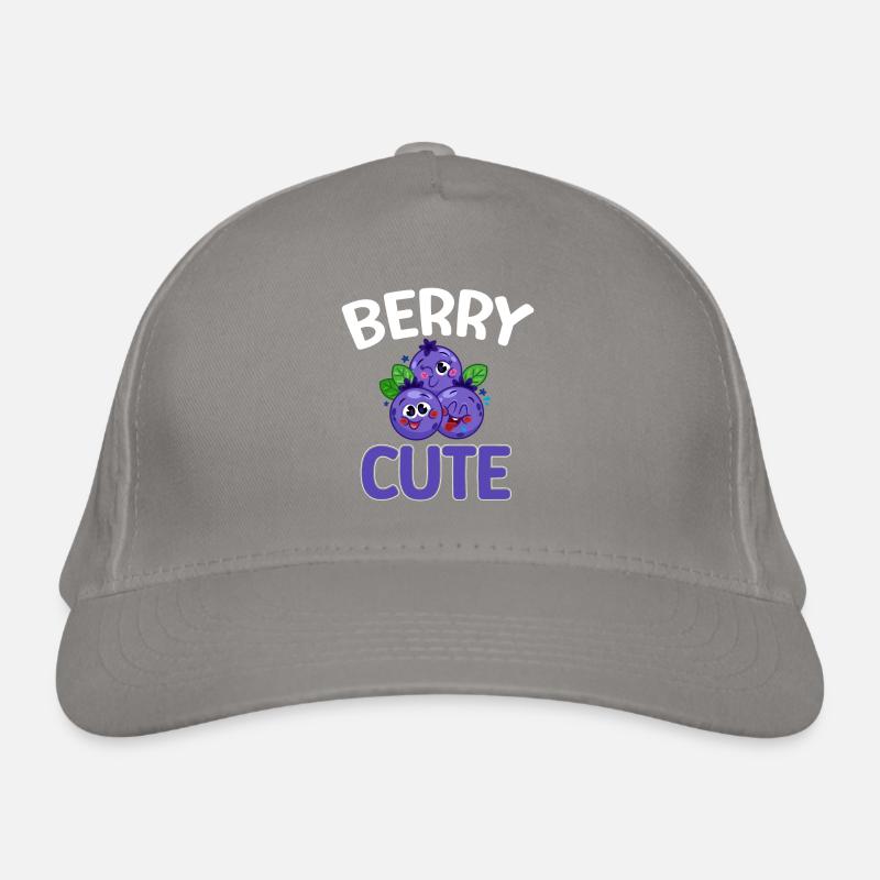 Heidelbeere Frucht Blaubeere Bio-Baseballkappe