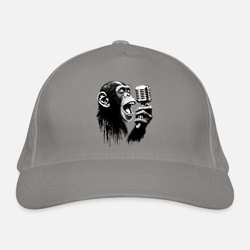 Monkey Band Leader | Monkey Orchestra Organic Baseball Cap