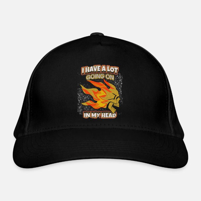 Crâne, drôle de dire sarcasme crâne dessin animé Casquette classique bio