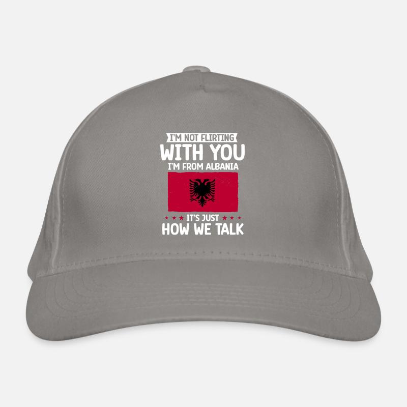 Drapeau albanais Aigle albanais Shqiponja Casquette classique bio
