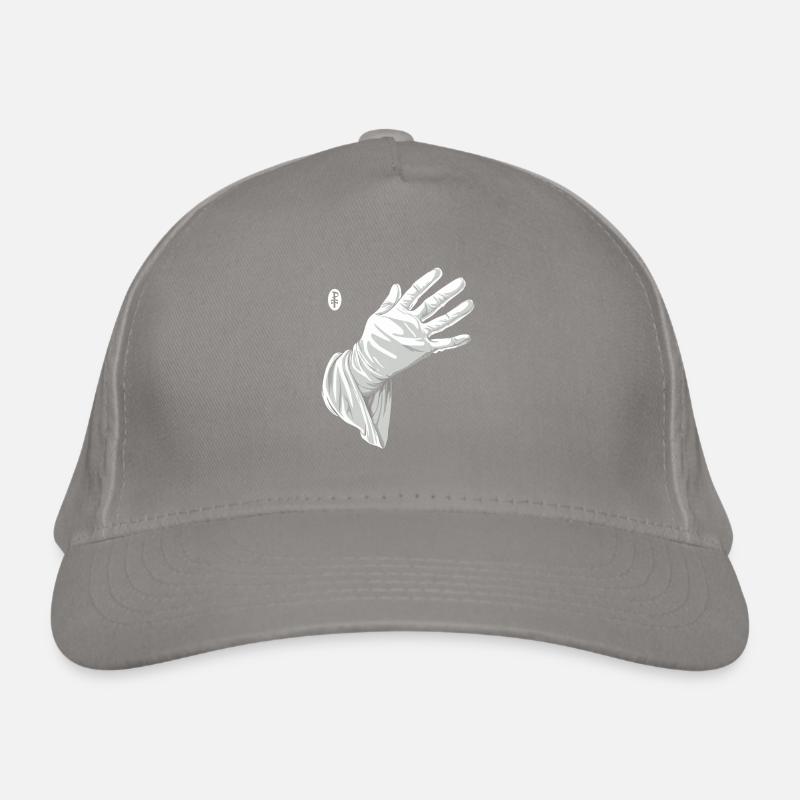 Touche-moi, gant blanc Casquette classique bio