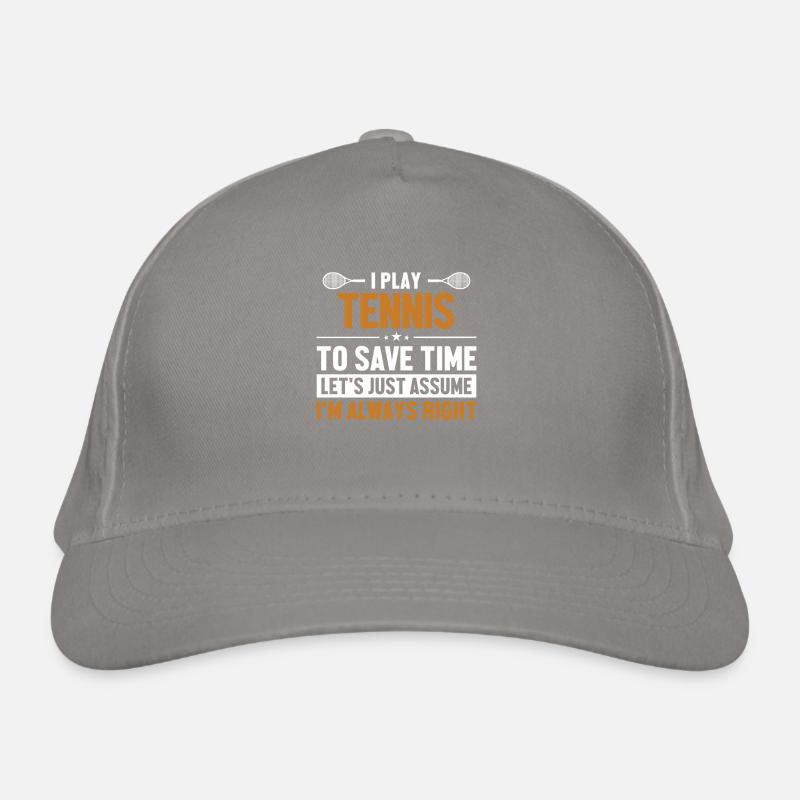 Tennis Let's Assume I'm Right Racket Organic Baseball Cap