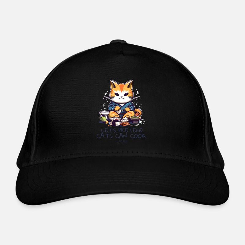 Sushi chat cuisinier, faisons semblant de chats Casquette classique bio