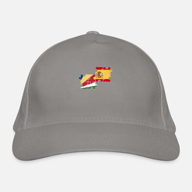 Seychelles Espagne Vintage drapeau Seychelles Casquette classique bio
