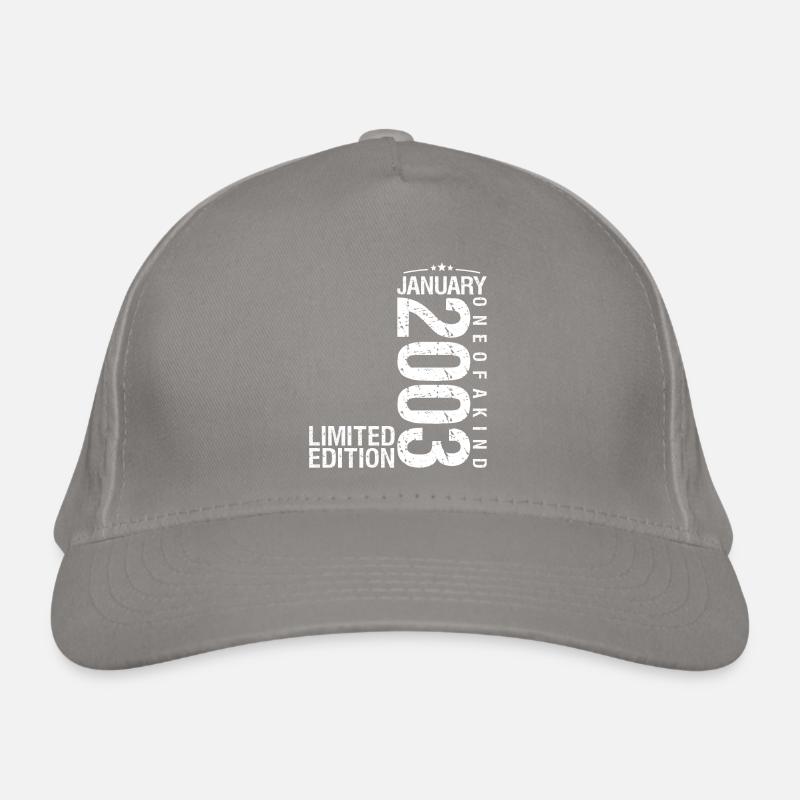 Janvier 2003 Janvier anniversaire January 2003 Casquette classique bio