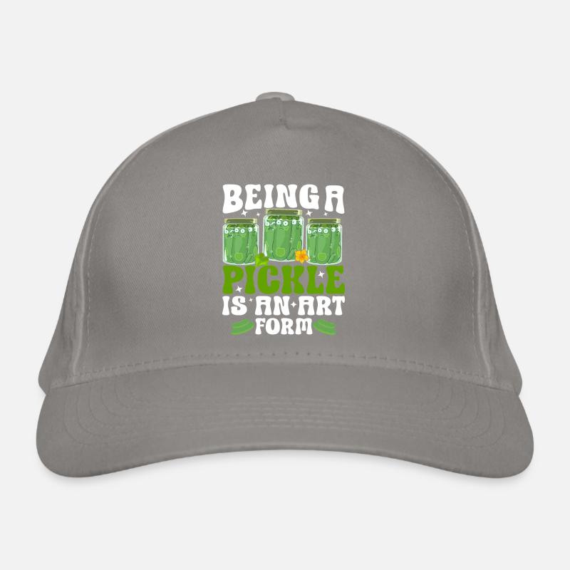 Être un cornichon est une forme d’art - Tshirt concombre Casquette classique bio