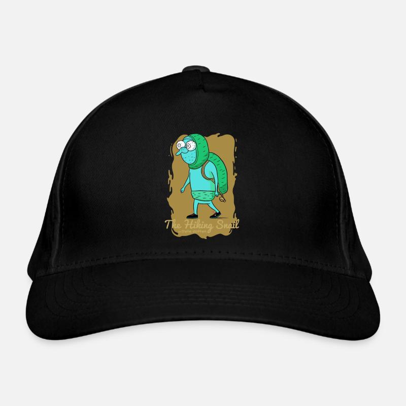 Der Wandernde Schnecke Bio-Baseballkappe